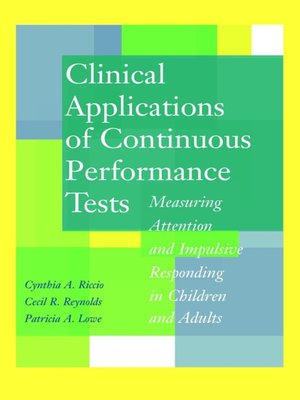 cover image of Clinical Applications of Continuous Performance Tests
